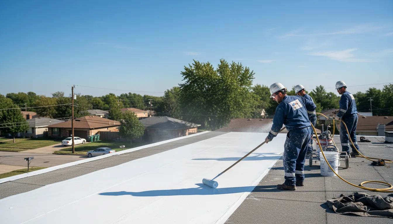 Commercial roof coating in Parma, OH near me